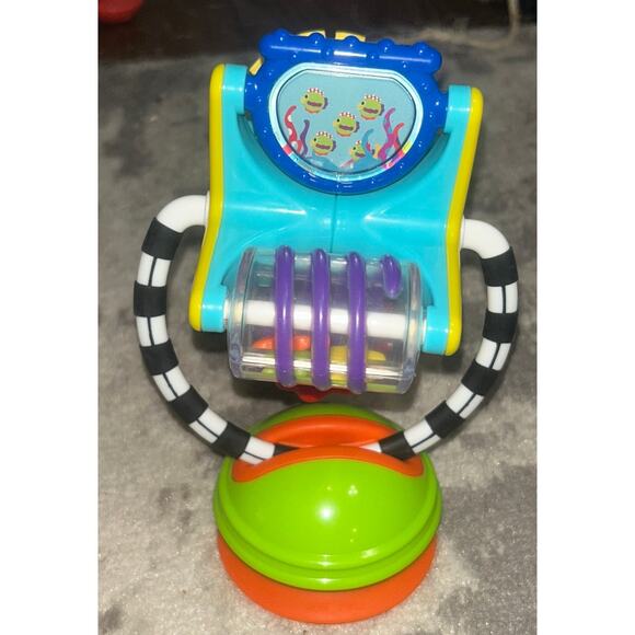 Sassy Baby Fishy Fascination  Station 2 in 1 Suction Cup High Chair Toy - Picture 1 of 3